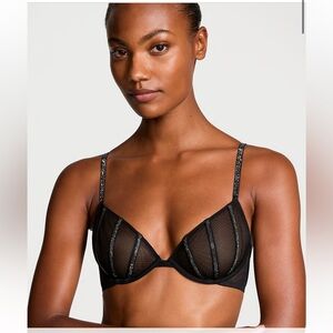 Victoria's Secret Black Mesh Bra